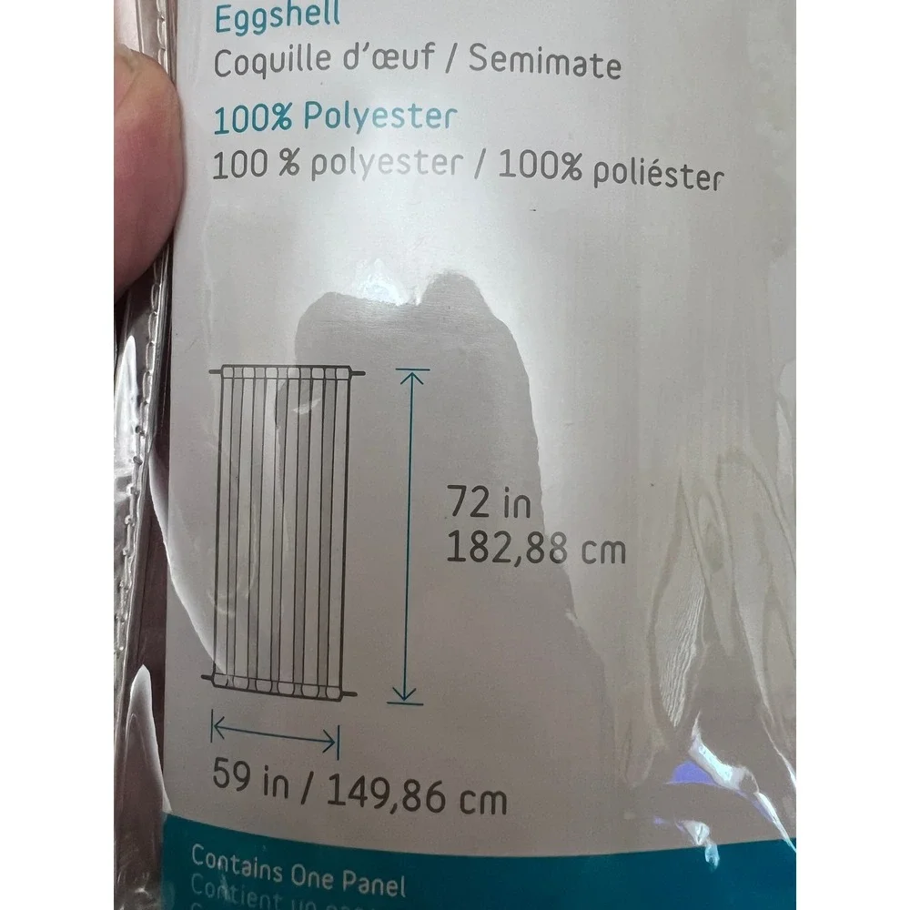 Style Selections Eggshell Door Panel 59x72 Semi-Matte Polyester 0792519